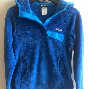 Patagonia hooded sweatshirt (cerulean blue)